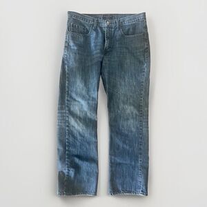 Banana Republic Straight Leg Jeans Mens Size 35x32 Medium Wash